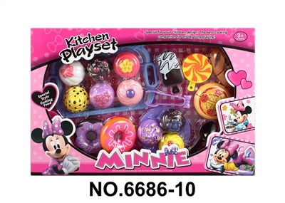 米妮精美蛋糕配可切面包甜甜圈 - OBL771362