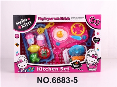 KT猫餐具配可切蔬菜 - OBL771375