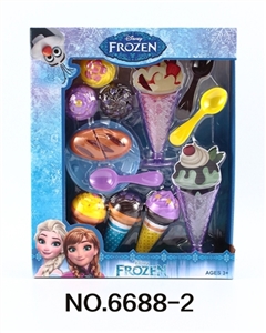 Ice and snow princess beautiful ice cream ice cream can cut the bread - OBL771384