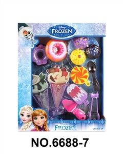 Beautiful snow and ice ice cream can cut bread doughnuts - OBL771389
