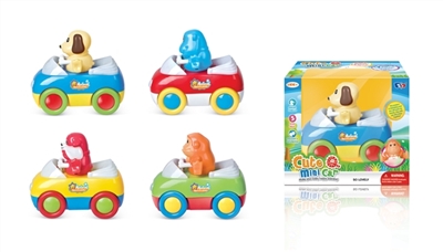Electric car music cartoon animals - OBL772431