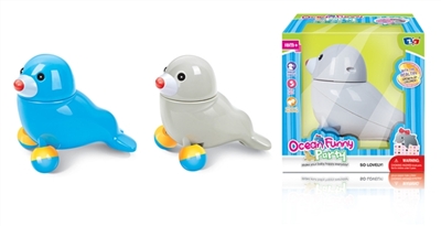Electric music cartoon sea lions - OBL772433