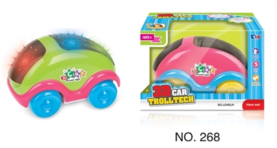 Electric music 3 D cartoon car lights - OBL772436