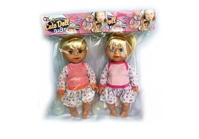 14 inch laughter music drink pee doll (2 color, orange) - OBL772751