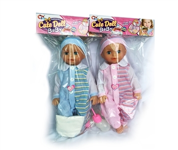 16 inch laughter music drink pee doll (2 color, orange) - OBL772757