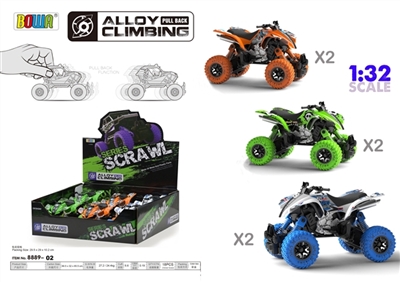 1:32 back to single paragraph 6 pack, alloy car racing/graffiti/animal motifs - OBL772792