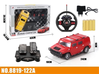 四通遥控  明窗 悍马  1:16 重力感应 +脚踏 - OBL773786