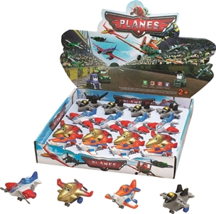 Paragraphs cars aircraft series 4 mixed (soft rubber lining plastic aircraft wheel base and pull-bac - OBL773925