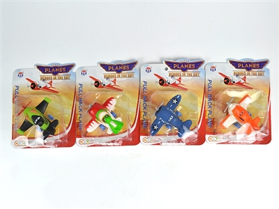 Paragraphs cars aircraft series 4 mixed (soft rubber lining plastic aircraft wheel base and pull-bac - OBL773931