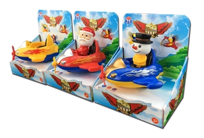 New Christmas craft, three conventional lining plastic (ABS material subject cartoon head back to th - OBL773947