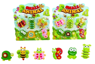 Mix worm series six conventional (material: evade glue) 6 PCS/piece - OBL774045