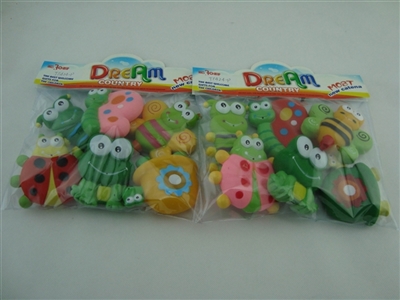 Mix worm series six conventional (material: evade glue) 6 PCS/bag - OBL774047