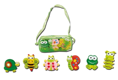 Mix worm series six conventional (material: evade glue) 6 PCS/bag - OBL774048