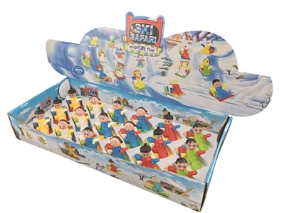 卡通人物回力滑板6款混装（ABS材料主体+搪塑卡通人头+回力功能）  18PCS/盒 - OBL774080