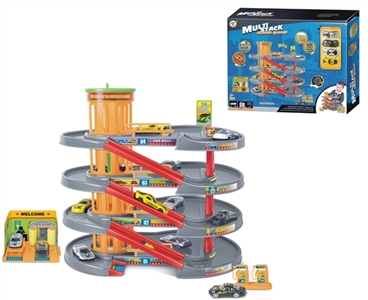 Slide alloy car in parking lot 4 only 24 PCS - OBL774191