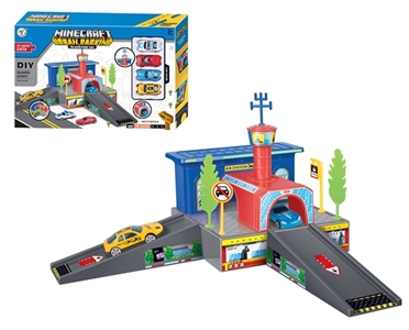 City series four plastic slide car 19 PCS - OBL774263