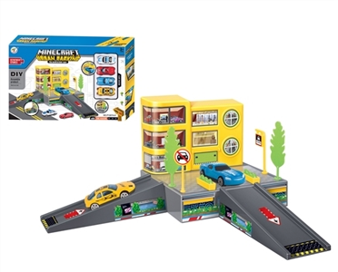 City series four plastic slide car 13 PCS - OBL774265