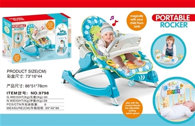 Multi-function baby rocking chair violin music vibration playpens - OBL774412