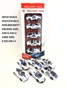 Back to the police car (only 5) 1:50 alloy - OBL774646