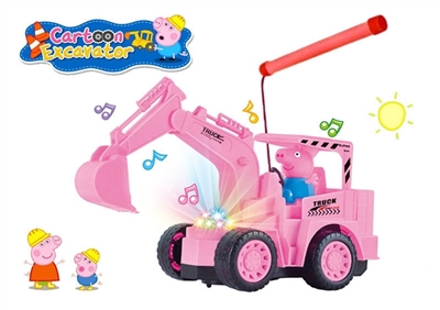 Pig electric universal excavator portable lanterns (music dazzle colour Men star lights) - OBL774746