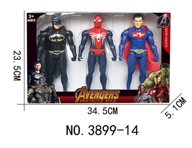 Spiderman, batman superman with light - OBL774786