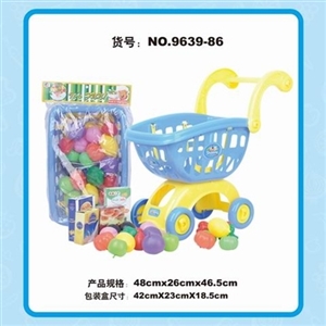 蓝色水果推车 - OBL774986