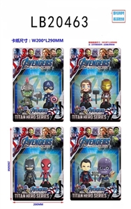 4-4.5 inch the avengers alliance card is installed two figures 2 base, 4 style - OBL775029