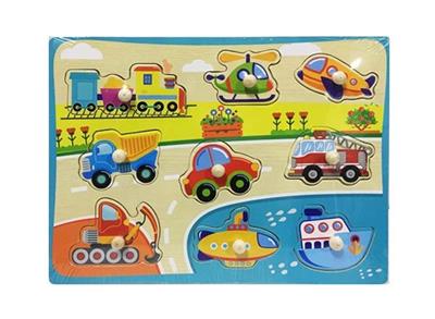 Wooden large transport finger board puzzles - OBL805107