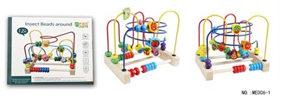 木制三轨水果蔬菜绕珠 - OBL805170