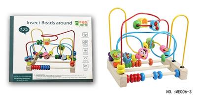 木制三轨昆虫绕珠 - OBL805172