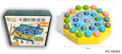 木制八边形夹珠钓鱼游戏 - OBL805186