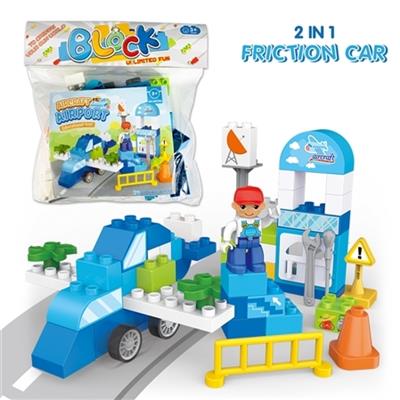 飞机（惯性车）兼容乐高式积木（49PCS） - OBL805192