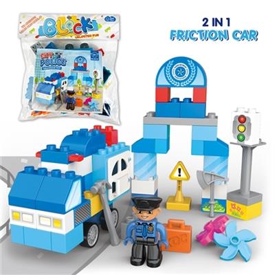 警察（惯性车）兼容乐高式积木（52PCS） - OBL805197
