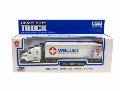 Alloy 1:58 medical container truck - OBL805256