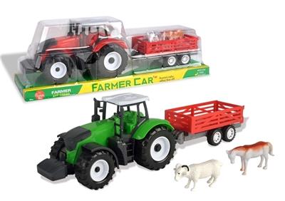 惯性围栏斗农夫车带动物山羊+马二色混装 - OBL805567