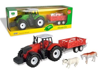 惯性围栏斗农夫车带动物山羊+马二色混装 - OBL805578