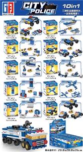 益智城市积木警察系列十款混装（11PCS-27PCS) - OBL805735