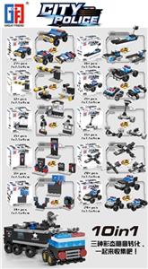 益智城市积木特警系列十款混装（11PCS-27PCS) - OBL805736