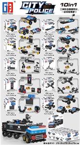 益智城市积木特警系列十款混装（11PCS-28PCS) - OBL805737
