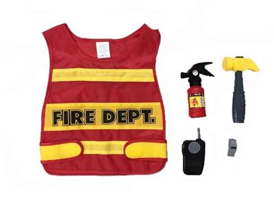 KN570 fire vest with a hammer and music radio - OBL805817