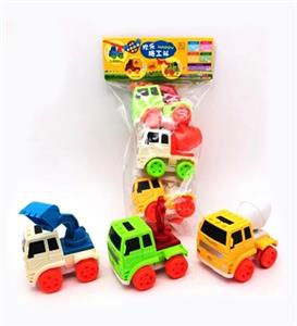 3只1卡袋惯性工程车 - OBL805874