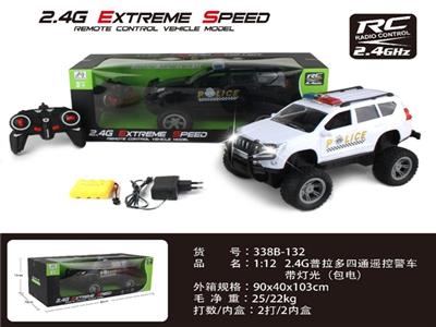 2.4 G 1:12 prado four-way remote control car (electric) with light. Bag - OBL806030