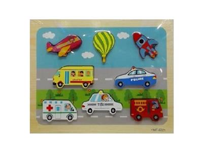 Wooden traffic puzzle - OBL806250