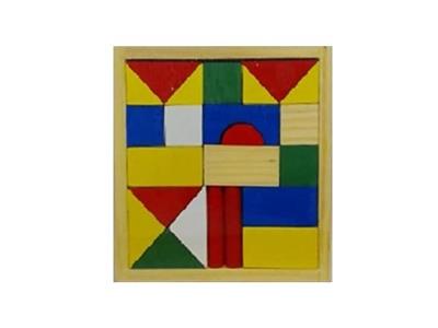 Wooden geometric building blocks - OBL806463