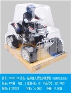 贴标惯性坐人摩托车 - OBL807075