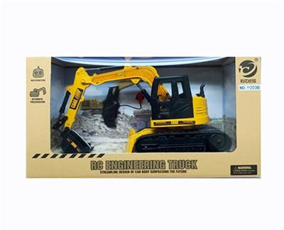 Remote control (watch) 2.4 G 8 channel remote control truck then crawler hydraulic mining simulation - OBL807207