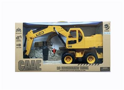 Remote control (watch) 2.4 G six channel remote control truck wheel type hydraulic mining simulation - OBL807208