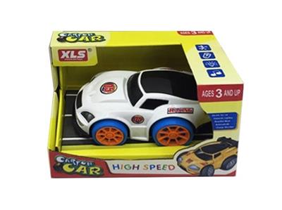 Electric universal car (with 3 d lighting, with music), two orange - OBL807584