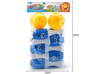 25 cm smiling face heat shrinkable film bowling 10 bottles of 2 ball - OBL807605