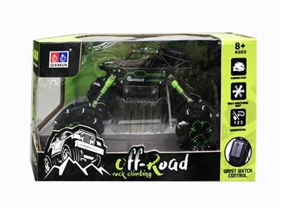 Olive 1/16 alloy wheel special climbing bring low light music demo automatic electric 3.7 V 1200 mil - OBL807848